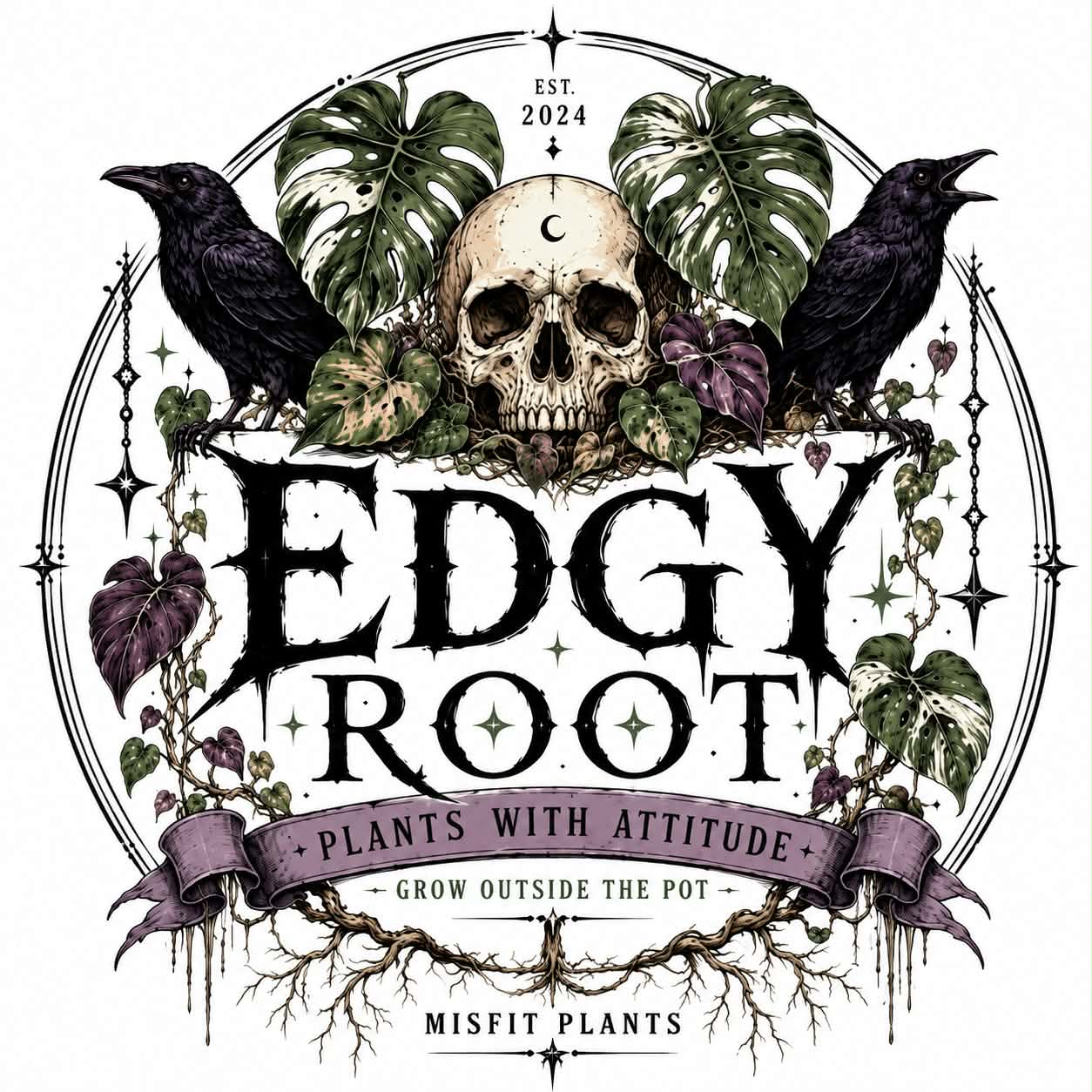 Edgy Root — logo